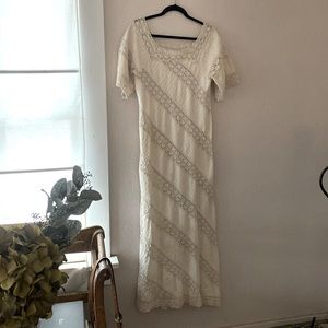 Vintage Mexican hand sewn dress